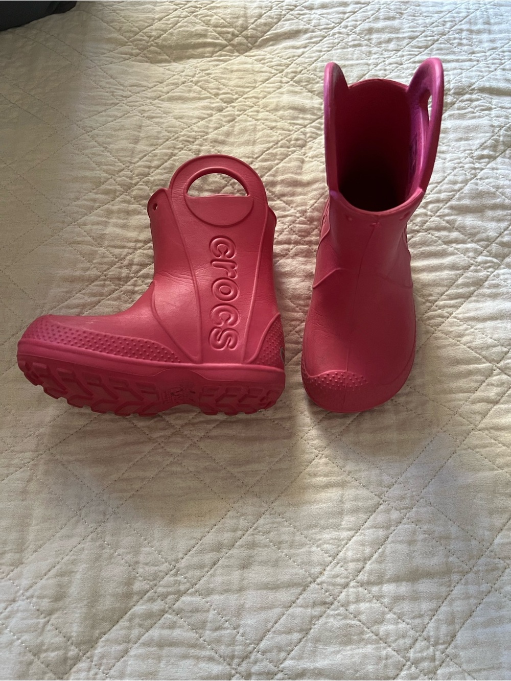 CROCS Kids' Bubblegum Pink Rain & Snow Boots